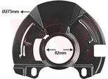 Van Wezel Parafango Disco Freno Per Hyundai Getz (Tb) Anteriore Destro 8252372 Piastra Di Ancoraggio