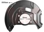 Van Wezel Parafango Disco Freno Per Renault Kadjar (Ha, Hl) Anteriore Sinistro 3391371 Piastra Di Ancoraggio