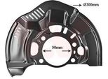 Van Wezel Parafango Disco Freno Per Toyota Auris (NRE15, ZZE15, ADE15, ZRE15, NDE15) Anteriore Sinistro 5405371 Piastra Di Ancoraggio