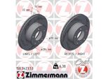 2X Disco Freno Zimmermann 150.3423.53 Per Bmw 1 Hatchback (E87) 73Mm 6 3Kg