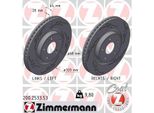 2X Disco Freno Zimmermann 200.2533.53 Per Renault Koleos Ii (Hc_) 44Mm 9 8Kg
