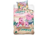 Copripiumino Peppa Pig Cowboys 140 X 200 Cm In Cotone