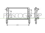 Prasco FT908R004 - Radiatore Oe 46749000, Raffreddamento Motore Per Doblo