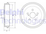 2X Delphi Tamburo Freno BF615 Per Toyota Prius Liftback (NHW20_) Celica (ZZT23_)