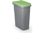 Casaria® Secchio In Plastica 39X24Cm Pattumiera Da Cucina 25L Con Coperchio Portarifiuti Interno Esterno Raccolta Differenziata