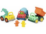 B.Toys Wonder Wheels Set Di 3 Camioncini Con Autisti - Veicoli Da Cantiere