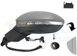 Van Wezel 5711815 Specchietto Retrovisore Esterno Sinistro Per Vw Golf Viii Hatchback (CD1) Asferico Riscaldato Con Memoria Primerizzato
