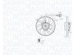 Magneti Marelli 069422876010 Ventola Raffreddamento Motore Ventola Radiatore Per Vw Golf Iv Hatchback (1J1) Radiatore Acqua Ø294Mm