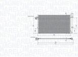 Magneti Marelli 350203104700 Condensatore Climatizzatore Condensatore Climatizzatore Per Bmw 5 Touring (G31) + Essiccatore