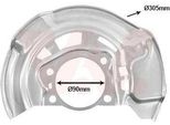 Van Wezel Parafango Disco Freno Per Toyota Avensis Station Wagon (ZRT27, ADT27) Anteriore Sinistro 5420371 Piastra Di Ancoraggio