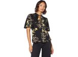 Dorothy Perkins - Camicetta A Collo Alto Da Donna DP6310 (38 It) (Nero)