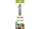 Set Di Pennelli Sintetici Mix A 3 Pezzi Happy Color