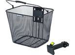 Basil Bilbao Cestino Anteriore Per Bicicletta Con Baseasystem Supporto Ec Per Manubrio Robusto Cestino Per Manubrio In Acciaio 10L Grande Cestino Per Bicicletta