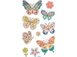 Adesivi Con Cristalli Farfalle 10 Pezzi