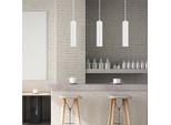 Braytron Led Moderna Luce A Sospensione Cilindrica In Alluminio GU10 Bianco Lampada A Sospensione Bancone Cucina Ø60X250Mm Presa GU10 Senza Luminaire