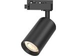 Braytron Led GU10 Faretto A Binario Sistema Monofase, Orientabile E Girevole Nero Max. 10W Presa GU10 Senza Luminaire