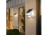 Applique Solare A Led 3W 6500K Luce Esterna Con Sensore Di Movimento Sensore Crepuscolare Batteria Ricaricabile Luce Solare Autosufficiente Giardino Patio Esterno