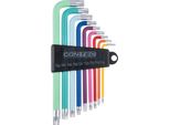 Set Di Chiavi Esagonali Contec T10 / T15 / T20 / T25 / T27 / T30 / T40 / T45 / T50