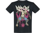 Maglietta Borderlands Uomo Rippers Nero Fan-Merch, Gaming 100% Cotone Xl