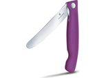 Swiss Classic, Picknick Messer, 11 Cm, Wellen, Viola, Scatola