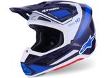 Casco Da Motocross Alpinestars S-M7 Rise, Blu/Bianco, Xl (61/62)