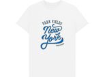 Park Fields - Maglietta "New York State Of Mind"" Per Uomo/Donna Unisex PN1738 (4XL) (Bianco)"