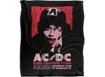 Ac/Dc - Coperta "High Voltage Live 1975"", Setosa E Morbida TV23847 (Taglia Unica) (Nero/Rosso)"
