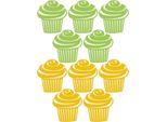 Amscan - Decorazione Per Cupcake, Carta, Ritaglio SG39309 (Taglia Unica) (Giallo/Verde)