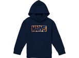 Marvel - Felpa Con Cappuccio Per Bambini, Pullover TV24026 (116) (Navy)