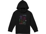 Guardiani Della Galassia - Felpa Con Cappuccio "Groot Flowers"" Per Bambini, Pullover TV24031 (116) (Nero)"
