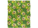 Spongebob Squarepants - Coperta A Motivi, Setosa, St Patricks Day, Supersoft TV24074 (Taglia Unica) (Verde/Giallo)
