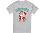 Disney - Maglietta "Biancaneve E I 7 Nani - Papà Brontolone"" Per Bambini/Ragazzi Unisex TV24081 (Xl) (Grau Meliert)"