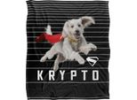Superman - Coperta Di Linee, Setosa, Supermorbida TV23987 (Taglia Unica) (Nero/Bianco)