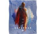 Superman - Coperta Con Scudo "Lookup"", Setosa, Supermorbida TV23986 (Taglia Unica) (Blu/Colore)"