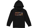 Marvel - Felpa Con Cappuccio Per Bambini, Pullover TV24026 (128) (Nero)