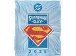 Superman - Coperta Con Logo "Superman Day 2025"", Setosa E Supermorbida TV23992 (Taglia Unica) (Blu/Rosso)"