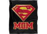 Superman - Coperta "Super Mamma"", Setosa E Super Soffice TV23995 (Taglia Unica) (Nero/Rosso/Giallo)"