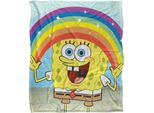 Spongebob Squarepants - Coperta Arcobaleno, Setosa, Morbidissima TV24085 (Taglia Unica) (Colorata)