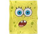 Spongebob Squarepants - Coperta Dal Volto Sorprendente, Setosa E Super Morbida TV24152 (Taglia Unica) (Giallo)