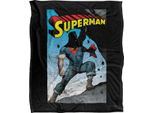 Superman - Coperta "Alternate"", Setosa, Supermorbida TV24005 (Taglia Unica) (Nero/Colore)"