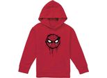 Spider-Man - Felpa Con Cappuccio "Graff Parker"" Per Bambini, Pullover TV24101 (152-158) (Rosso)"