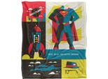 Superman - Coperta Icons, Setosa, Supermorbida TV24006 (Taglia Unica) (Multicolore)