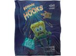 Spongebob Squarepants - Coperta "Attenzione Ai Ganci"", Setosa, Supermorbida TV24071 (Taglia Unica) (A Colori)"
