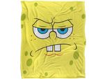 Coperta Spongebob Squarepants - Faccia Arrabbiata, Setosa, Supermorbida TV24108 (Taglia Unica) (Giallo)