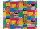 Sesame Street - Coperta A Quadri, Setosa E Morbida TV24276 (Taglia Unica) (Multicolore)