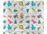 Sesame Street - Coperta A Catena Leggera, Setosa E Morbida TV24285 (Taglia Unica) (Colorato)