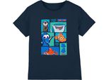 Alla Ricerca Di Nemo - Maglietta "I Pesci Sono Amici"" Per Bambini TV24352 (116) (Navy)"