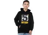 Star Wars - Felpa Con Cappuccio Per Bambini, 5° Compleanno TV24469 (116) (Nero)