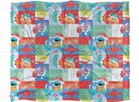 Sesame Street - Coperta Quadrata, Setosa, Natalizia, Supermorbida TV24376 (Taglia Unica) (Multicolore)