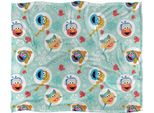 Sesame Street - Coperta Con Teste Di Personaggi, Setosa, Festival, Supermorbida TV24375 (Taglia Unica) (Colorata)